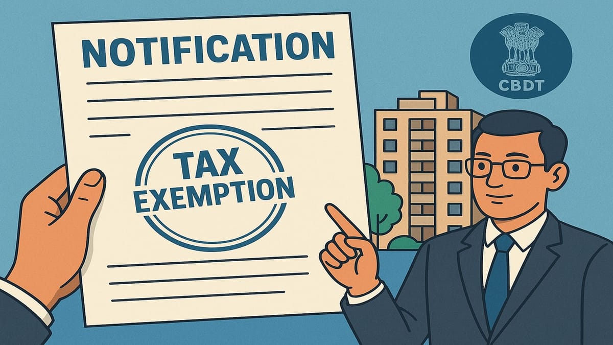 CBDT Issues Notification Granting Tax Relief to Karnataka Housing Board