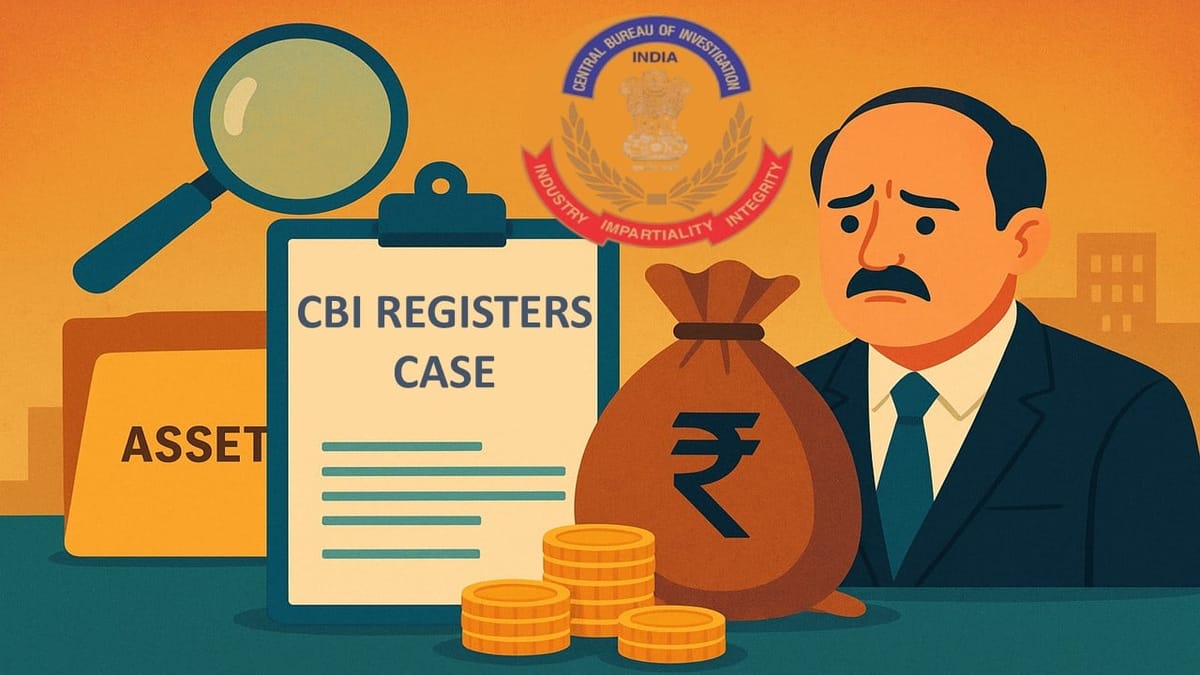 CBI Files Case Against Assistant Commissioner CGST for Having Disproportionate Assets