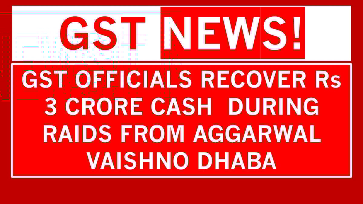 Central GST Team Raids Jalandhar’s Aggarwal Vaishno Dhaba Over Suspected GST Theft