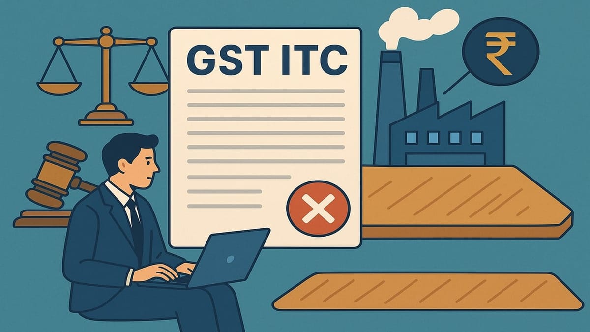 GST ITC Not Available on Lease Rental for Land Used for Factory Construction: AAR