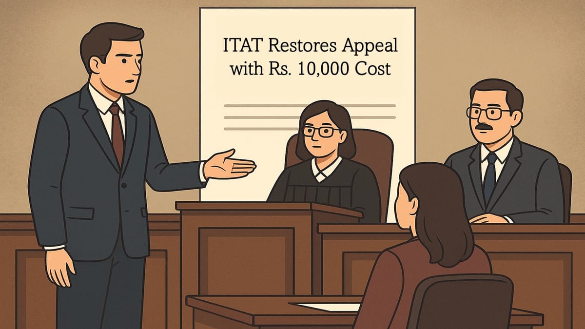 ITAT Ahmedabad Grants Second Opportunity to Assessee with a Cost; Case Remanded to CIT(A)