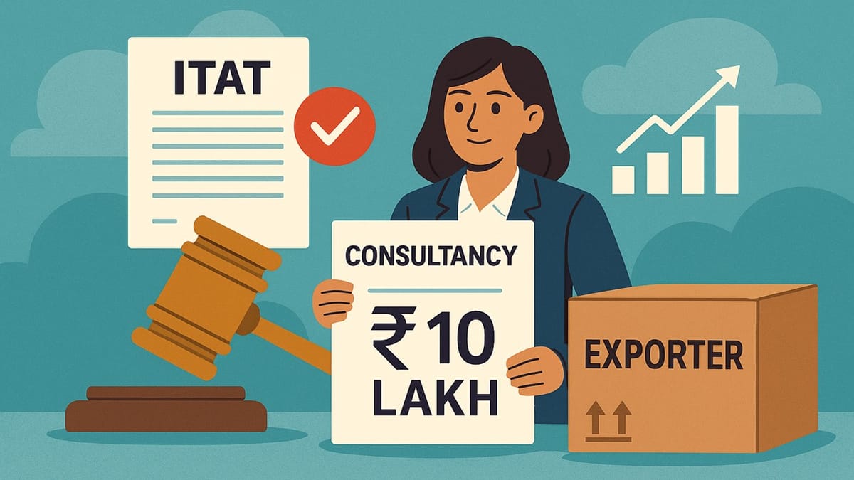 ITAT Grants Partial Relief to Exporter; Rs. 10 Lakh Consultancy Claim Sent Back for Fresh Review