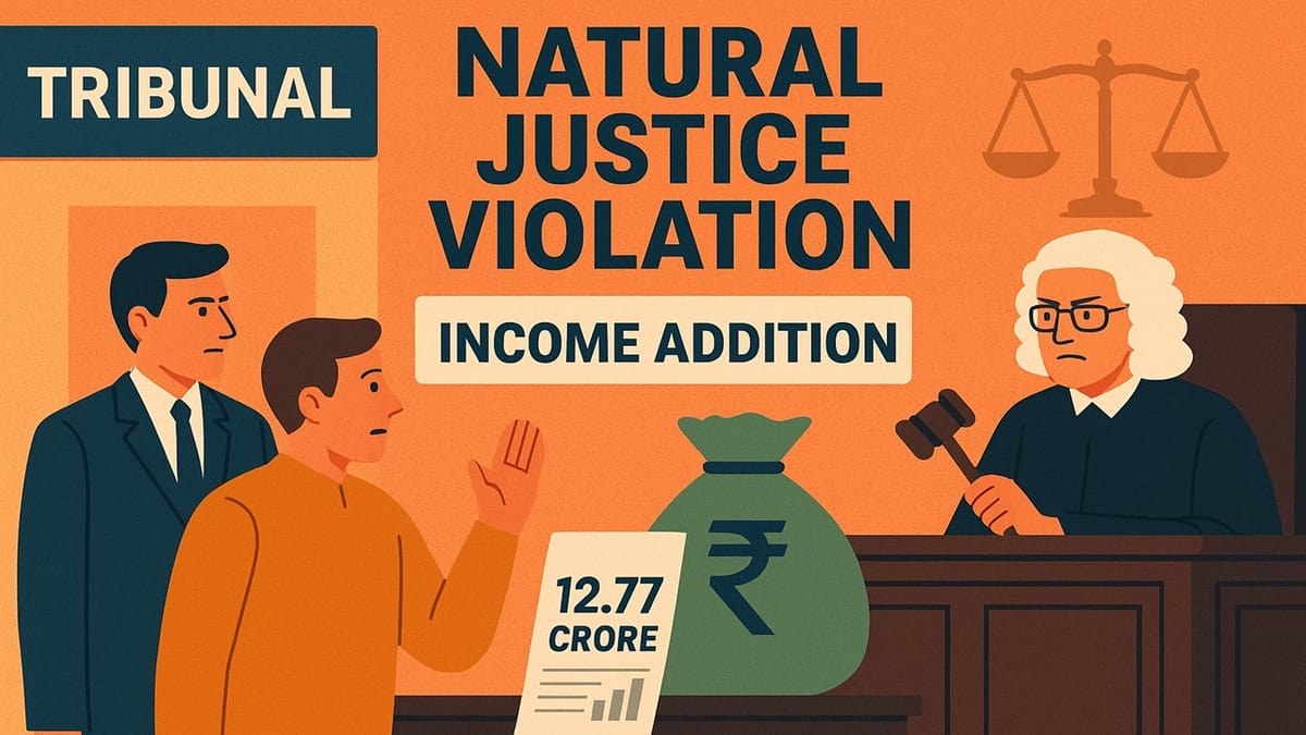 ITAT Kolkata Flags Natural Justice Violation in Rs. 12.77 Crore Income Addition, Case Remands to CIT(A)