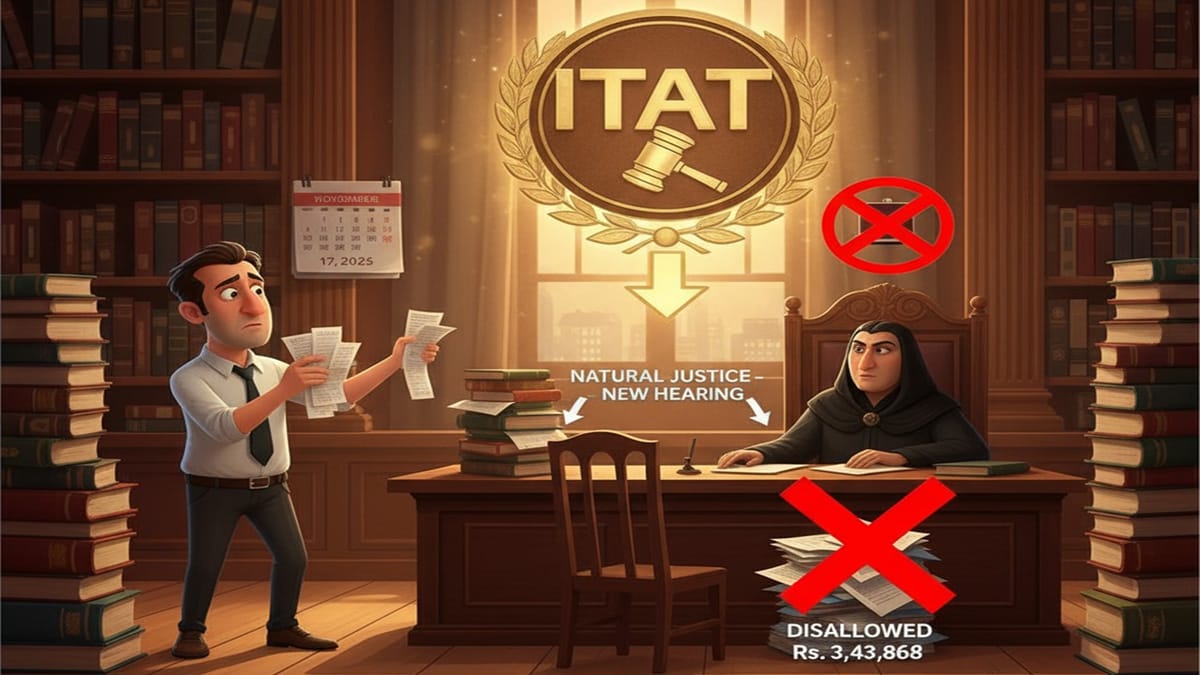 ITAT Quashes CIT(A) Order for Lack of Natural Justice in Rs. 3.43 Lakh Expense Disallowance