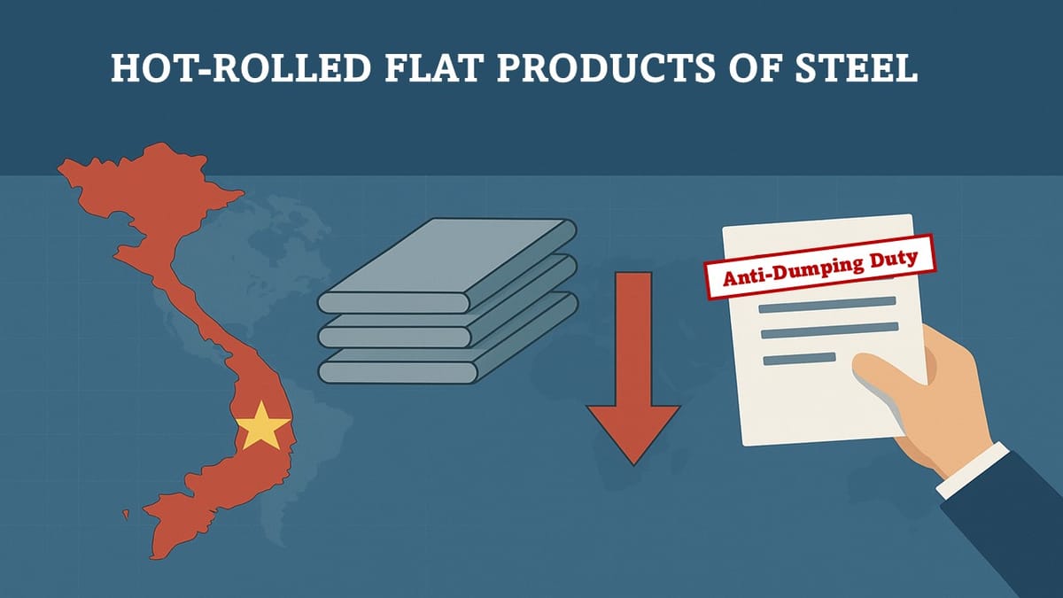 Imposition of Anti-Dumping Duty on Imports of Hot-Rolled Flat Products of Steel from Vietnam