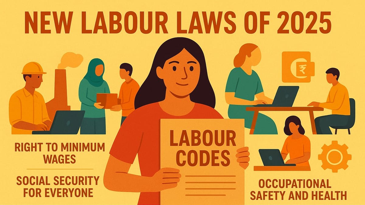 India Implements New Labour Codes 2025: A Historic Overhaul of Workers’ Rights Effective from Nov 21