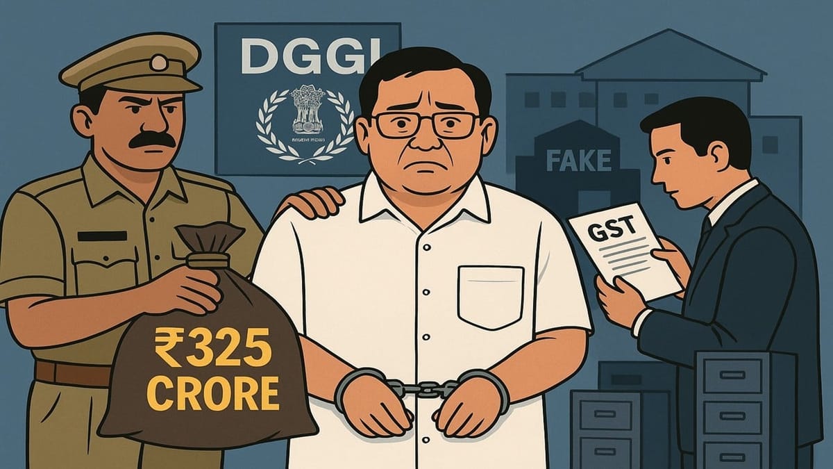 Breaking: Mumbai based man Arrested in Rs. 325 Crore GST Fraud Linked to 105 Fake Firms