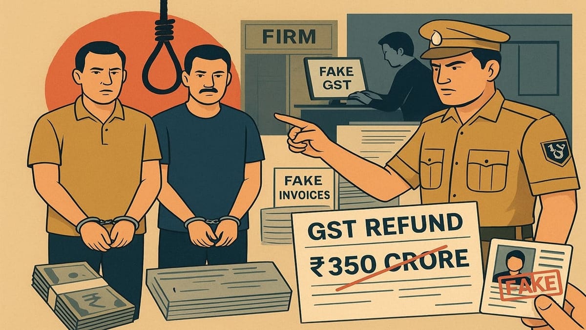 Noida Police Expose Rs 350 Crore Fake GST Refund Network