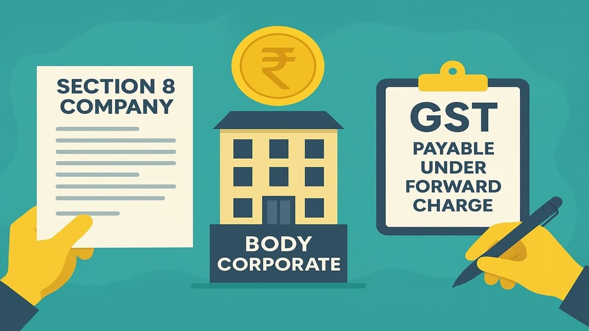 AAR: Section 8 Company Supplying Sponsorship Services Is a “Body Corporate”; GST Payable Under Forward Charge