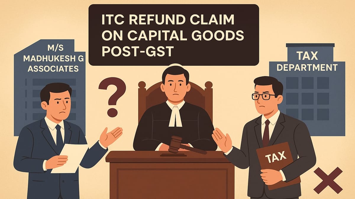 No refund of ITC on capital goods under old VAT law in GST Regime: HC