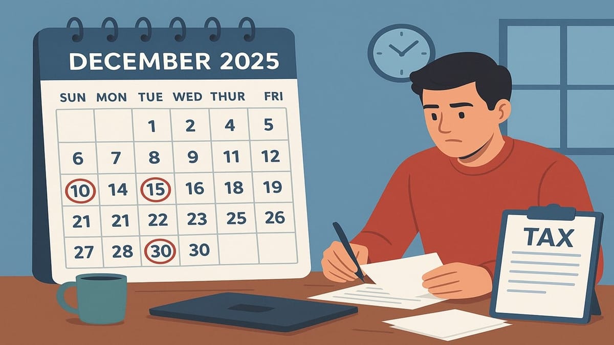 December 2025: Crucial Tax Dates Every Taxpayer Must Know