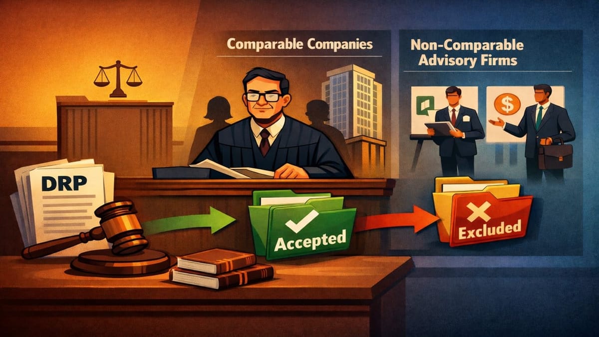 Delhi HC Upholds DRP’s Exclusion of Non-Comparable Advisory Companies