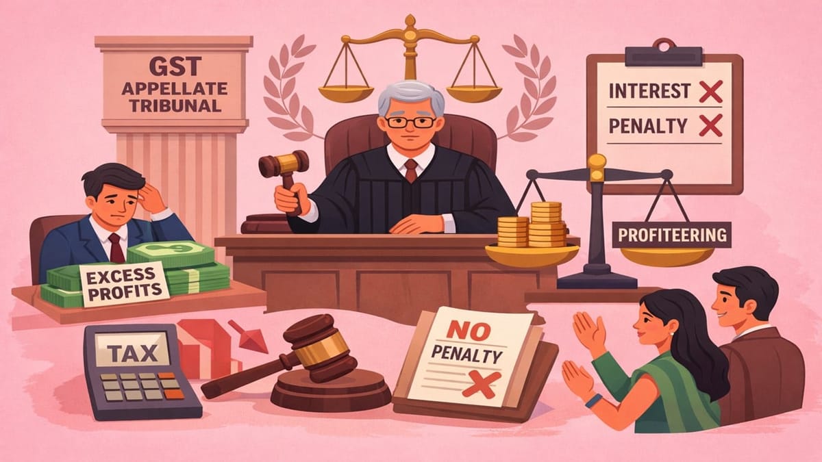 GST Appellate Tribunal Upholds Limited Profiteering, Rejects Interest and Penalty Claims