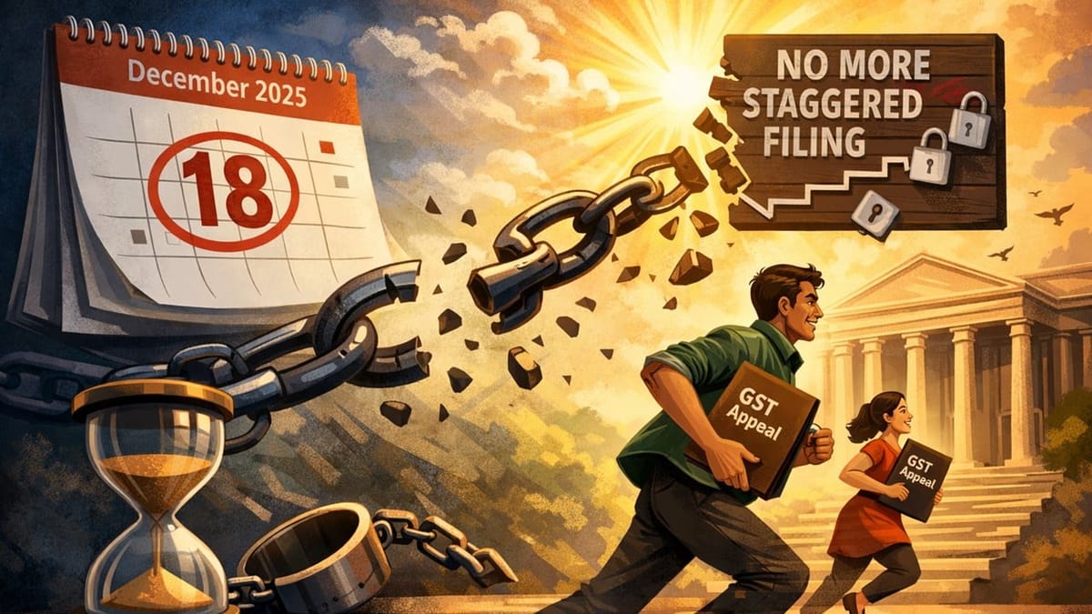 GSTAT Allows Free Filing of Appeals; Staggered System Withdrawn from Dec 18, 2025