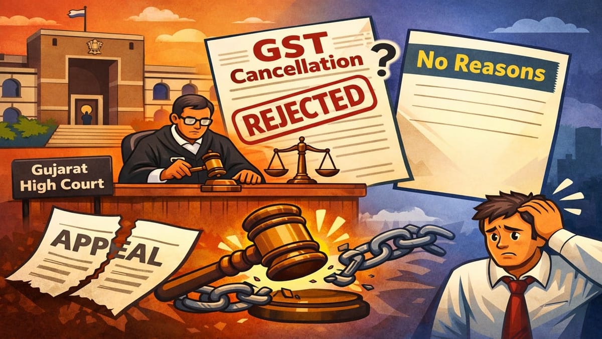 Gujarat High Court Quashes GST Cancellation Rejection Passed Without Reasons