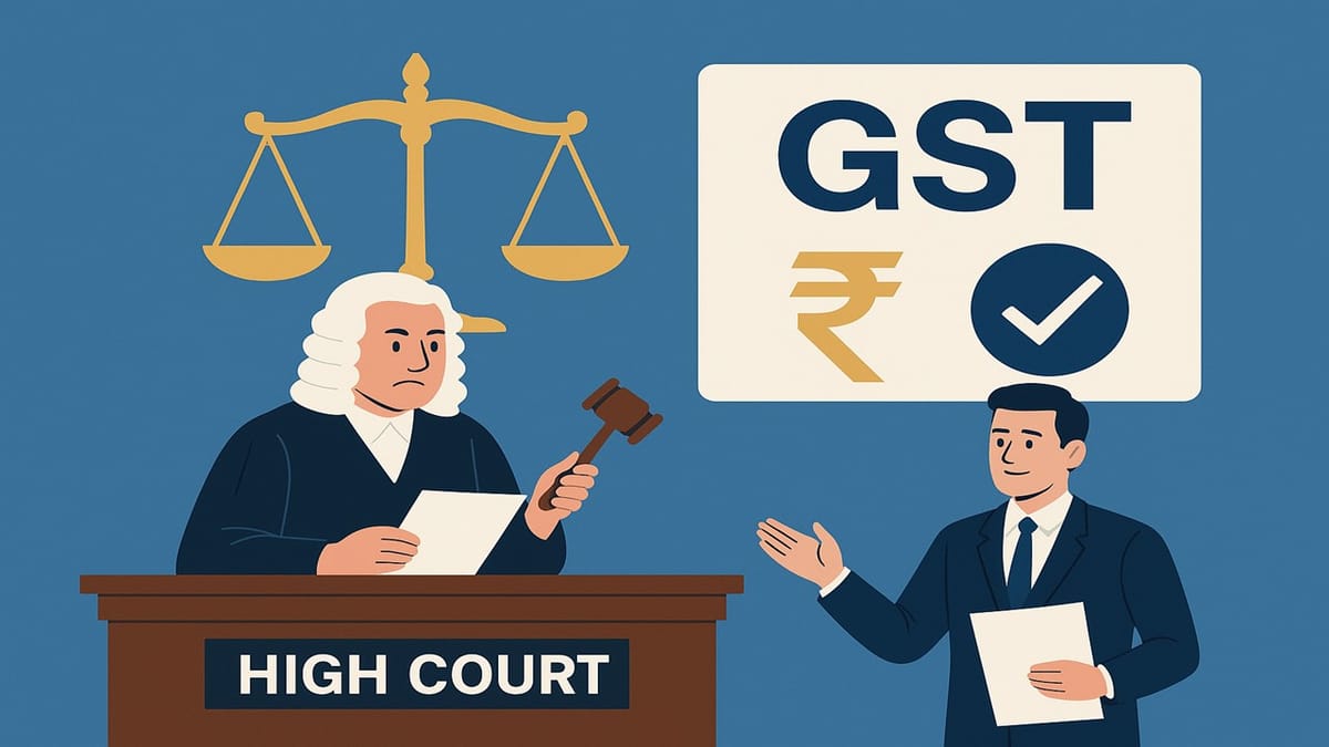HC Restores GST Appeal: Minor Pre-Deposit Defect Under Special Scheme Held Curable
