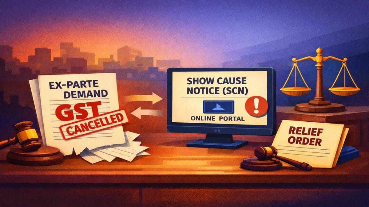 HC Sets Aside Ex-Parte GST Demand Despite SCN Being Portal-Visible Post-January 2024