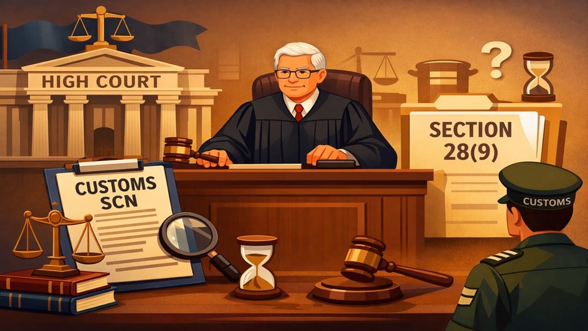 HC Upholds Customs SCN Adjudication Despite Non-Communication of Extension Under Section 28(9)