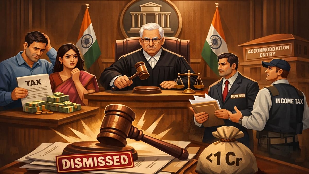 HC Upholds Revenue Appeal in Accommodation Entry Case Despite Tax Effect Below Rs. 1 Crore
