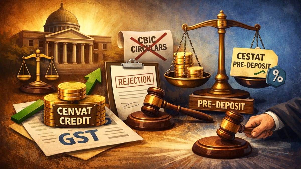 High Court Allows Use of Transitioned CENVAT Credit for CESTAT Pre-Deposit Under GST, Restores Appeal