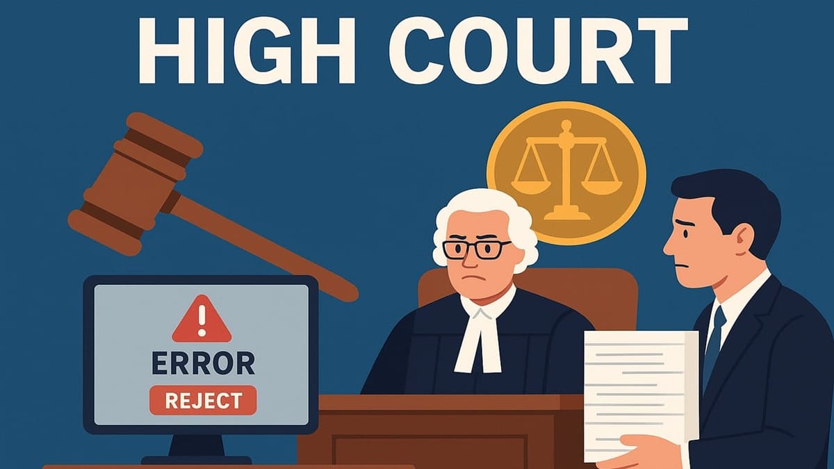 High Court: CBDT Must Condone Delay Caused by Software Glitch; Mechanical Rejection Set Aside