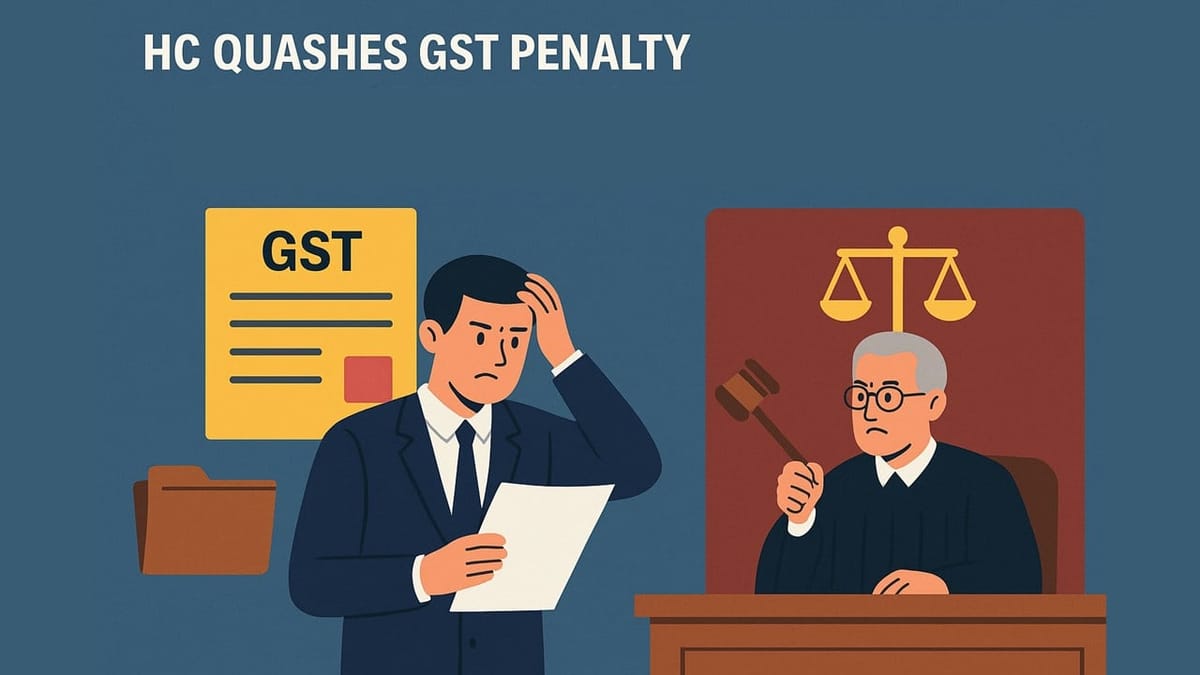 High Court Quashes GST Penalty; E-Way Bill Part B Lapse Linked to Technical Glitch