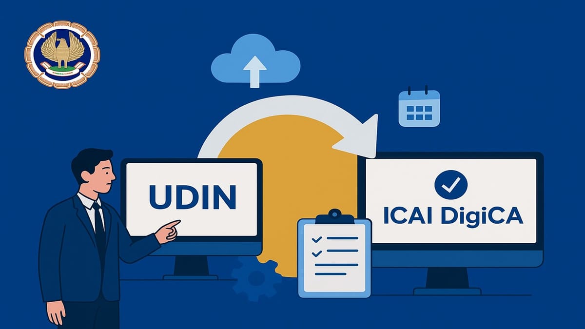 ICAI Major Breaking: UDIN Portal Migrating to ICAI DigiCA Platform, Know Date and Timing