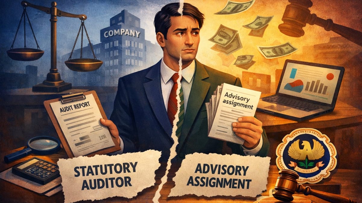 ICAI Penalises CA For Taking Additional Advisory Assignment While Acting As Statutory Auditor