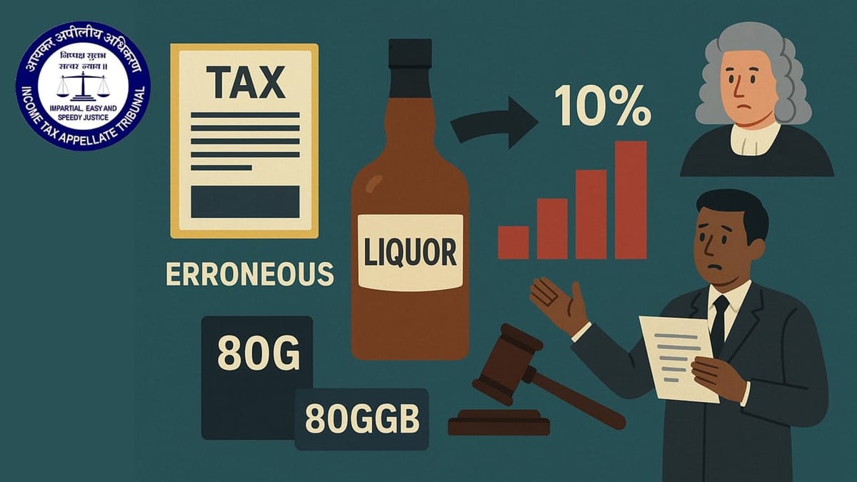 ITAT Chennai Confirms 10% Profit Estimate in Liquor Firm’s Bogus Bottle Purchase Case
