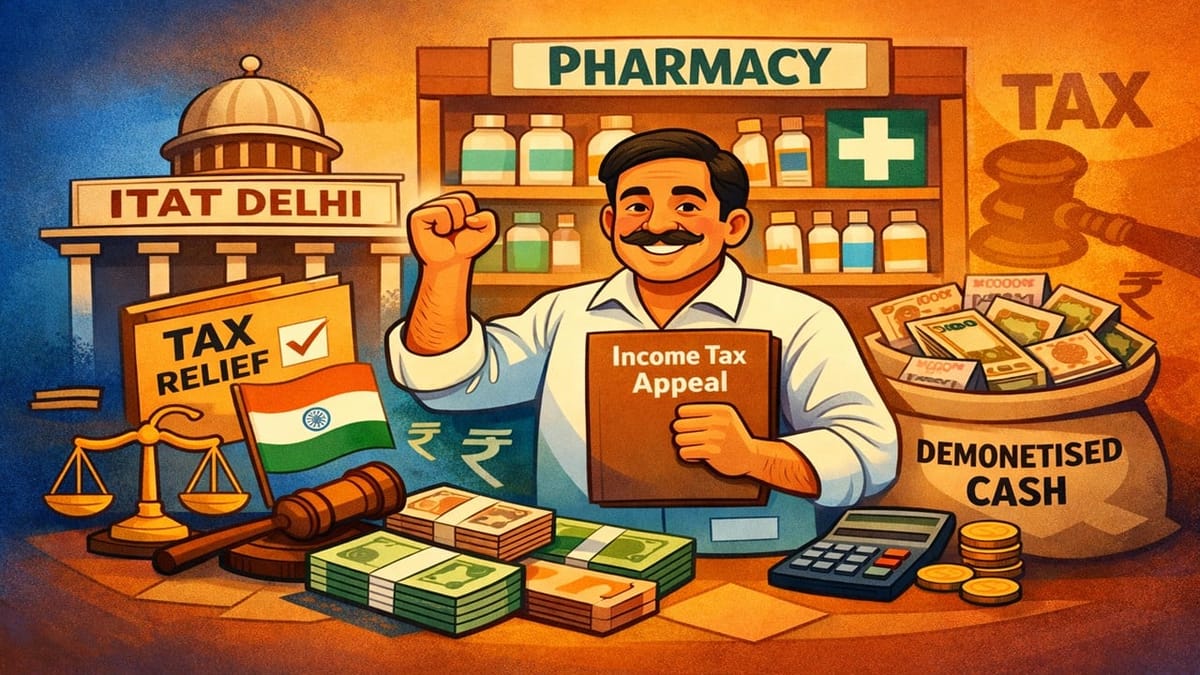 ITAT Delhi Grants Relief to Pharmacy Owner on Demonetization Cash Deposits