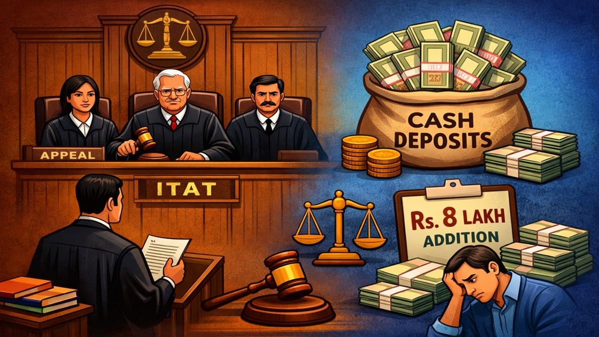ITAT Dismisses Appeal in Cash Deposit Case, Upholds Rs. 8 Lakh Addition