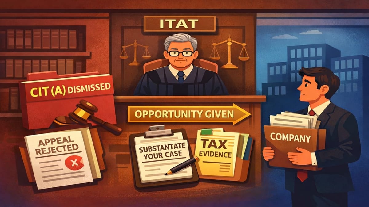 ITAT Gives One More Opportunity to Company to Substantiate its Case After CIT(A) Dismissed Appeal Without Merit