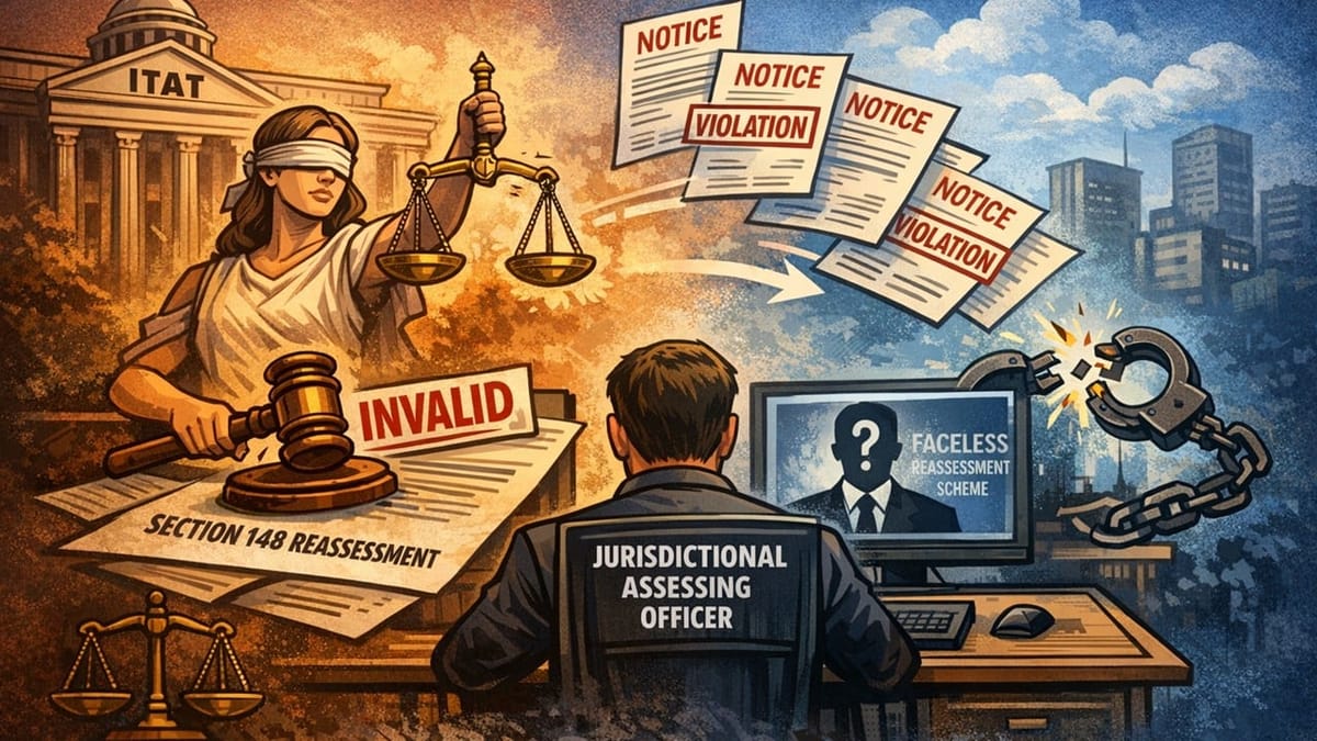 ITAT Quashes Section 148 Reassessment Orders Issued by JAO After Faceless Scheme CBDT Notification