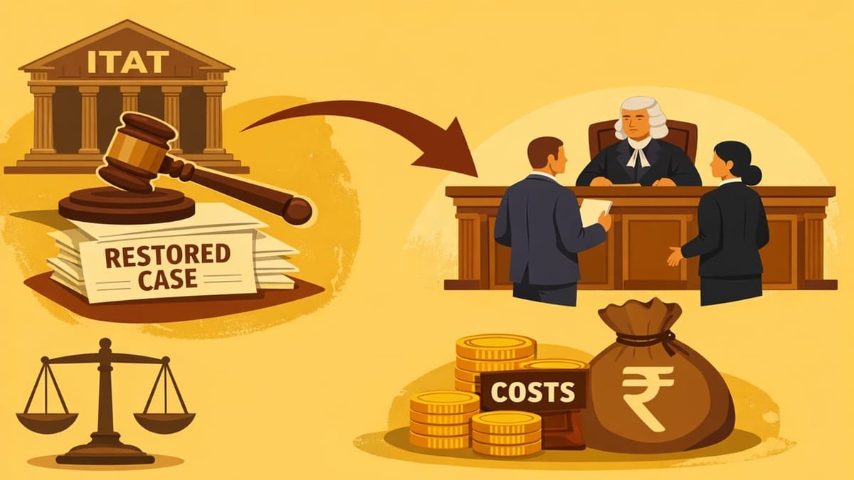 ITAT Restores Case, Granting Fresh Hearing Subject to Cost Payment