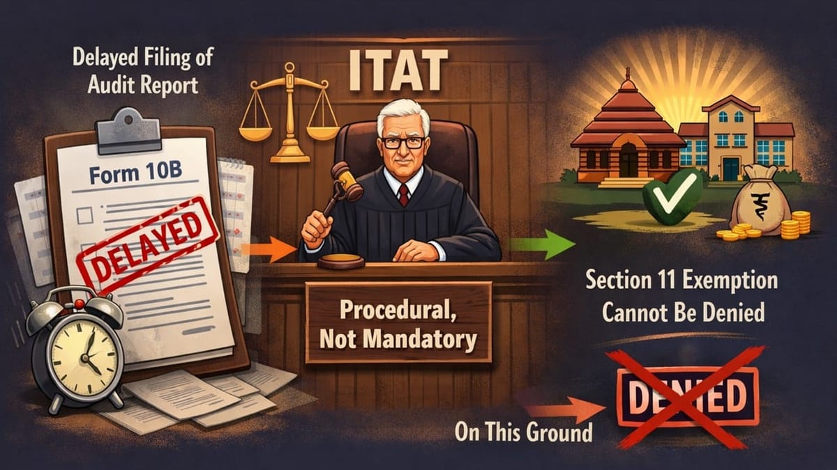 ITAT Rules Late Form 10B Filing Cannot Deny Section 11 Exemption; Tribunal Favours Assessee