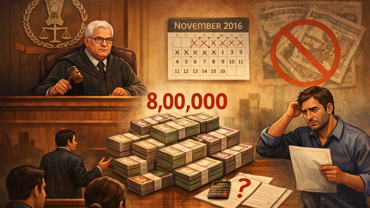 ITAT Upholds Rs. 8 Lakh Demonetisation Cash Deposit Addition for Failure to Explain Source