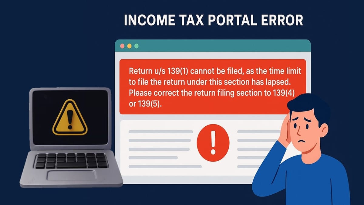 ITR Filing Disrupted for Audited Taxpayers Due to Portal Glitch, Here’s What You Need to Know