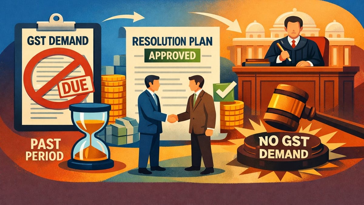 No GST Demand Can be Raised For Previous Period Once Resolution Plan is Approved: Delhi High Court