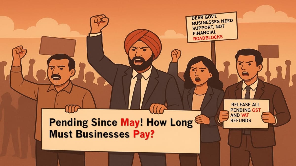 Punjab’s Taxpayers Rise: Statewide Protest Over Withheld GST and VAT Refunds