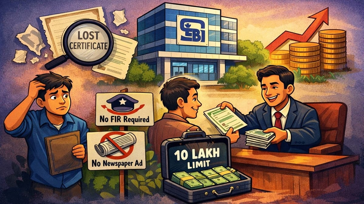 Lost Your Security Certificate? SEBI Simplifies Process for Investors to Get Duplicate Copies