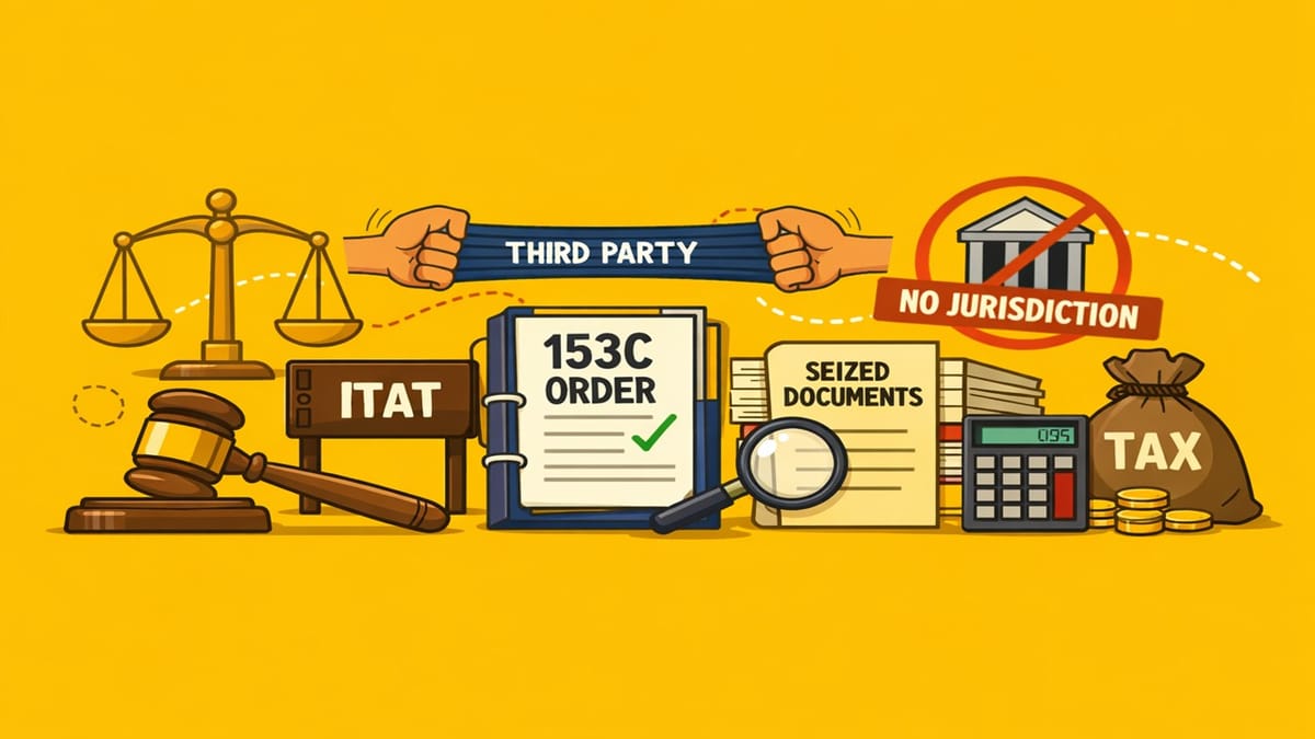 Search on Third Party Can’t Stretch Limitation: ITAT Quashes 153C Order