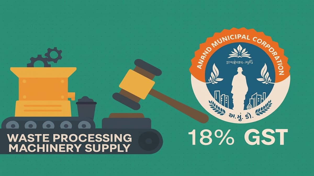 Supply of Fresh Waste Processing Machinery to Local Municipality Attracts 18%: AAR