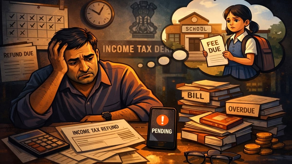 Taxpayer Awaits ITR Refund for Over 130 Days, Says Delay Affects Daughter’s School Fees