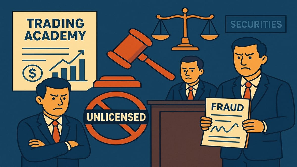 Trading Academy and Its Directors Barred from Securities Market for Running Unlicensed Investment Advisory and Fraudulent Trading
