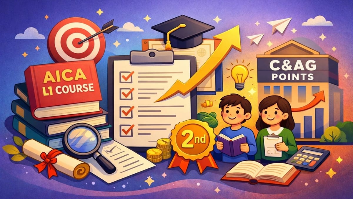 AICA L1 Course Now Considered for C&AG Points as a Second Qualification