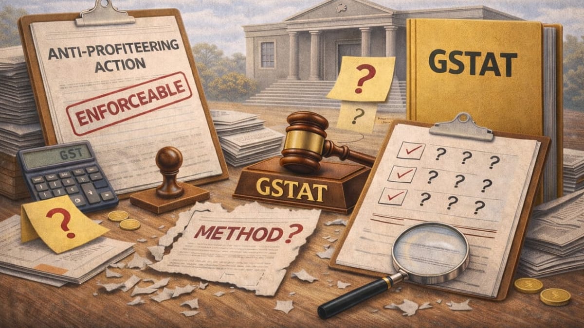 GSTAT Holds Section 171 Enforceable Despite Absence of Fixed Anti-Profiteering Methodology