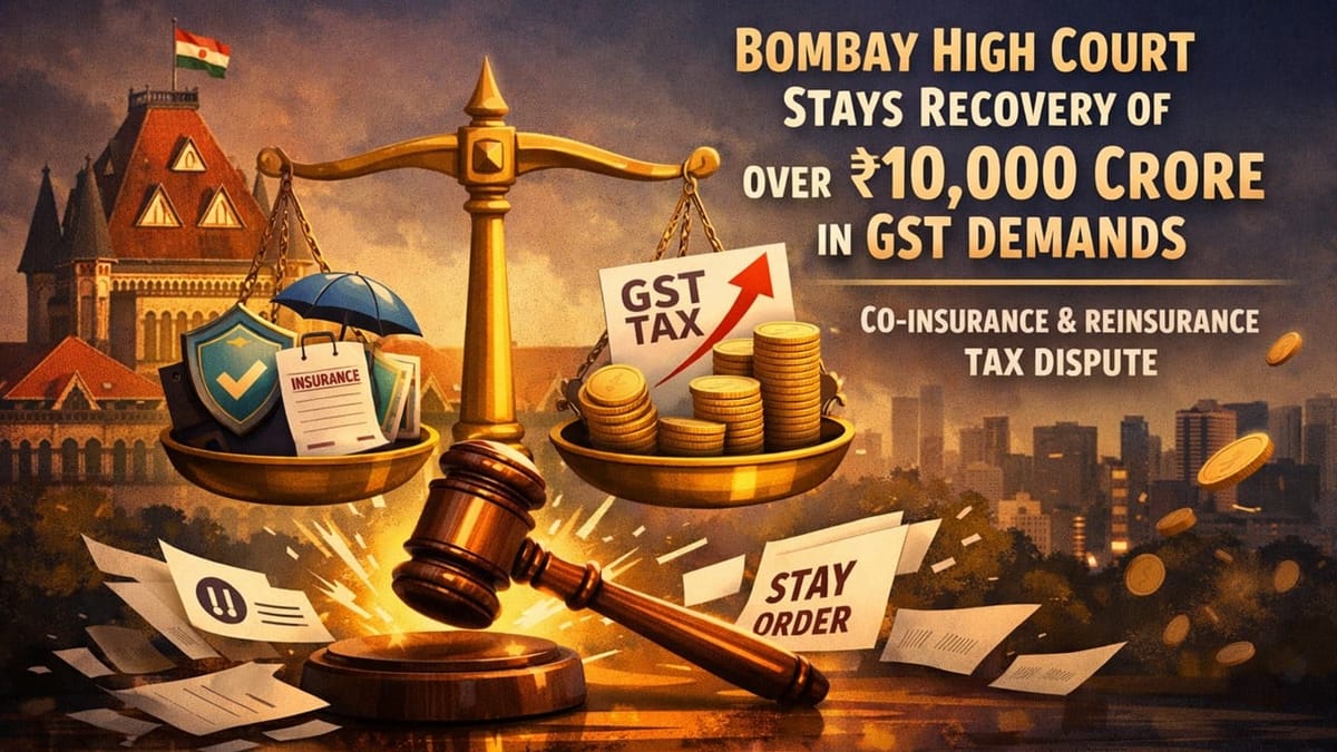 Bombay High Court Grants Major Interim Relief to Insurance Firms in Rs. 10,000 Crore GST Recovery Case