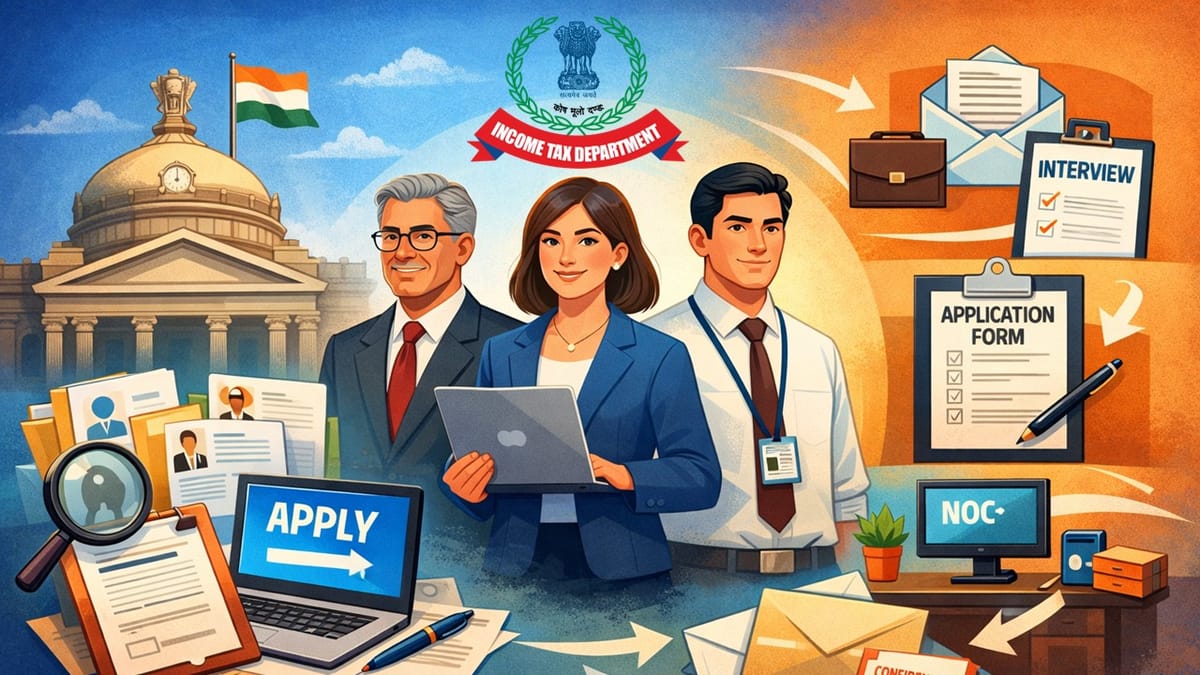 Income Tax Dept. Invites Applications for GCS Group ‘A’ Posts; Check Job Roles, Vacancies, and More
