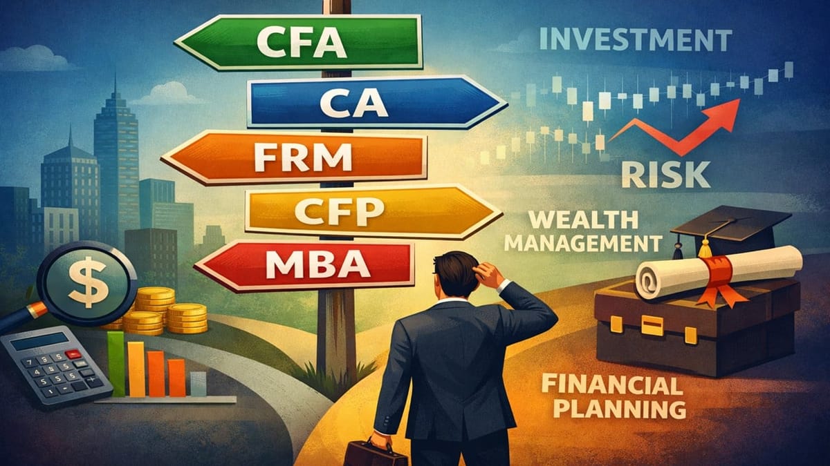 CFA vs Other Finance Credentials (CA, FRM, CFP, MBA): Which One Is Right for Your Career?