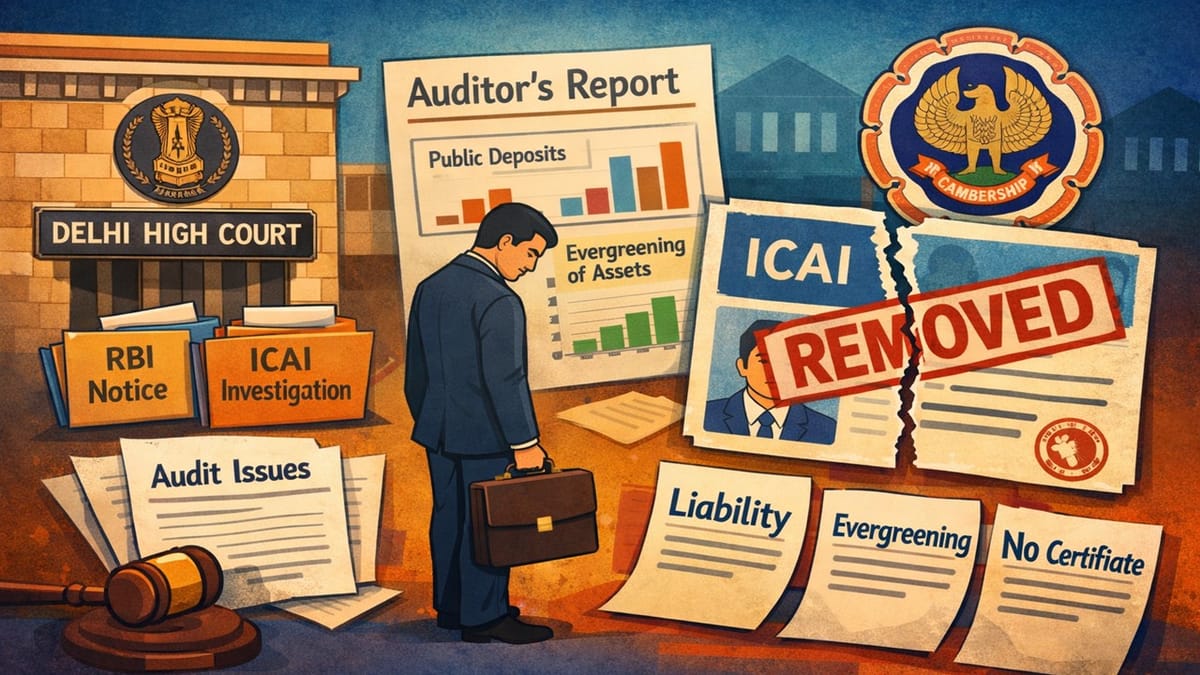 Delhi High Court Upholds Removal of CA from ICAI Members List for Furnishing Incorrect Audit Report